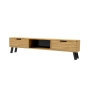 Szafka RTV-21 Drewno Lite Dąb Loft Lakier Rozmiary od 100 cm do 200 cm PREMIUM